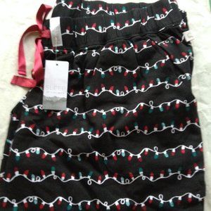 18/20 Lane Bryant knit sleep Joggers Bottom Stretch waist POCKETS String Lights